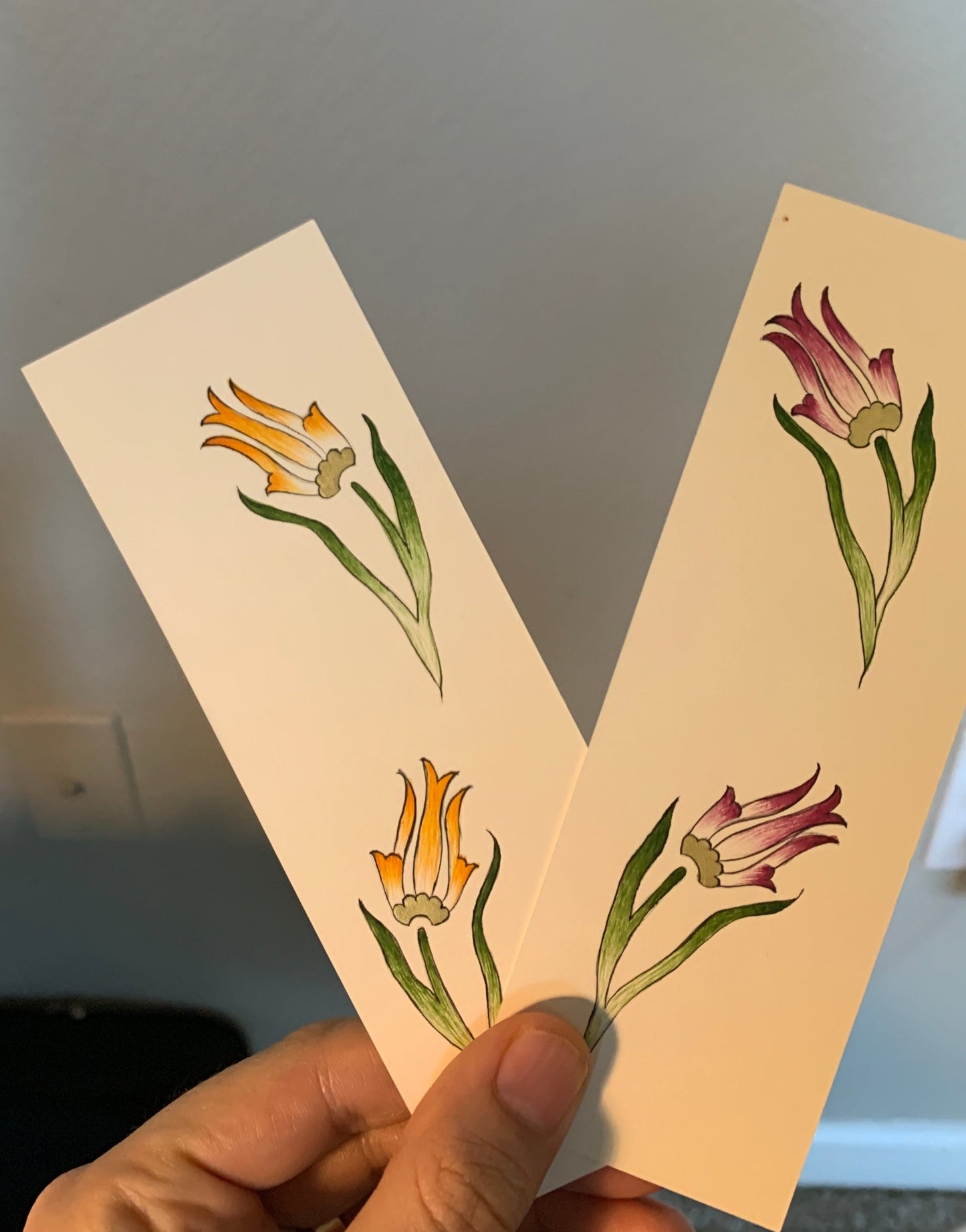 Handmade Bookmarks-Tulips